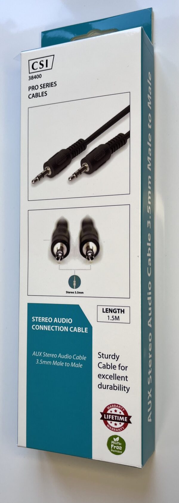 AUDIO CONNECTION CABLE, STEREO 3.5MM M/M, 1.50M