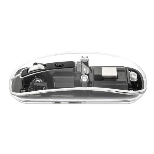 Transparent Rechargeable Wireless USB Mouse Clear / Black - Image 6