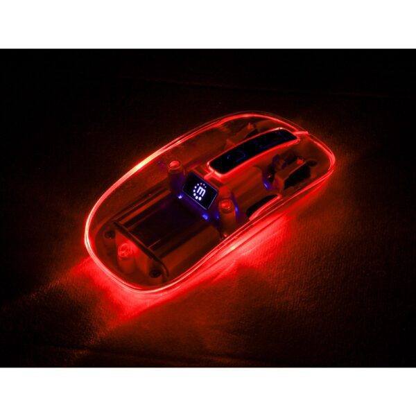 Transparent Rechargeable Wireless USB Mouse Clear / Black - Image 7