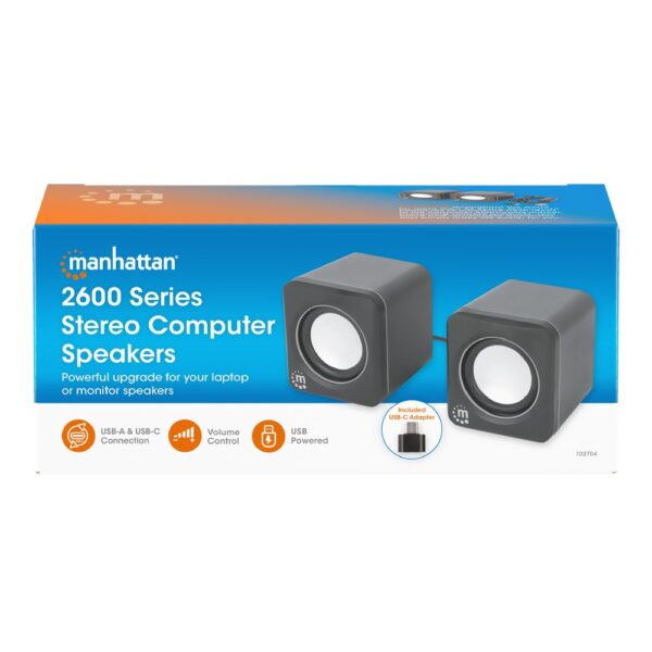 USB A & C 2600 Series Stereo Computer Speakers - Image 2